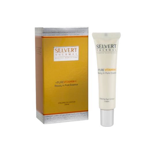 SELVERT THERMAL +PURE VITAMIN C Revitalizuojamasis kremas akių sričiai, 15 ml