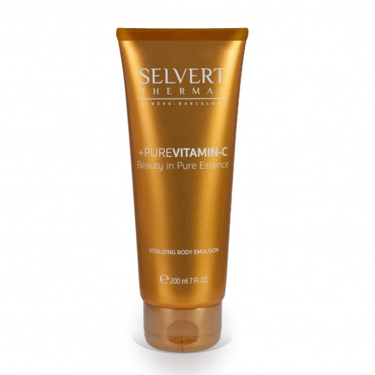 SELVERT THERMAL +PURE VITAMIN C Revitalizuojamoji emulsija kūnui, 200 ml