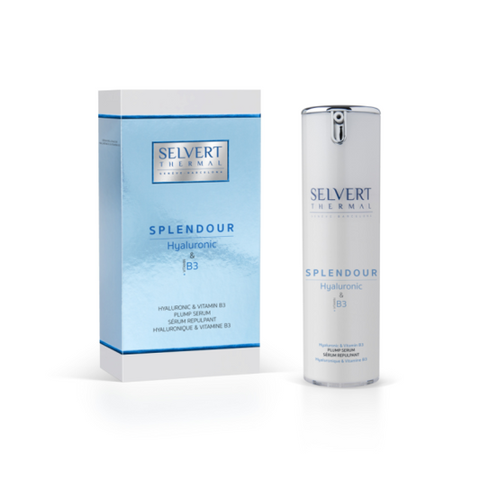SELVERT THERMAL SPLENDOUR Drėkinamasis, stangrinamasis serumas su hialurono r. bei vitaminu B3, 30 ml