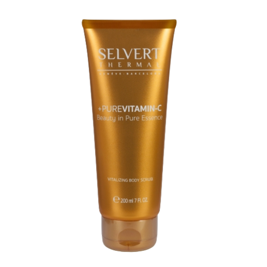 SELVERT THERMAL +PURE VITAMIN C Revitalizuojamasis šveitiklis kūnui, 200 ml