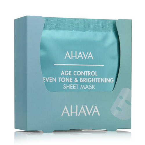 AHAVA Age Control skin tone-evening and brightening sheet mask, 1 pc.