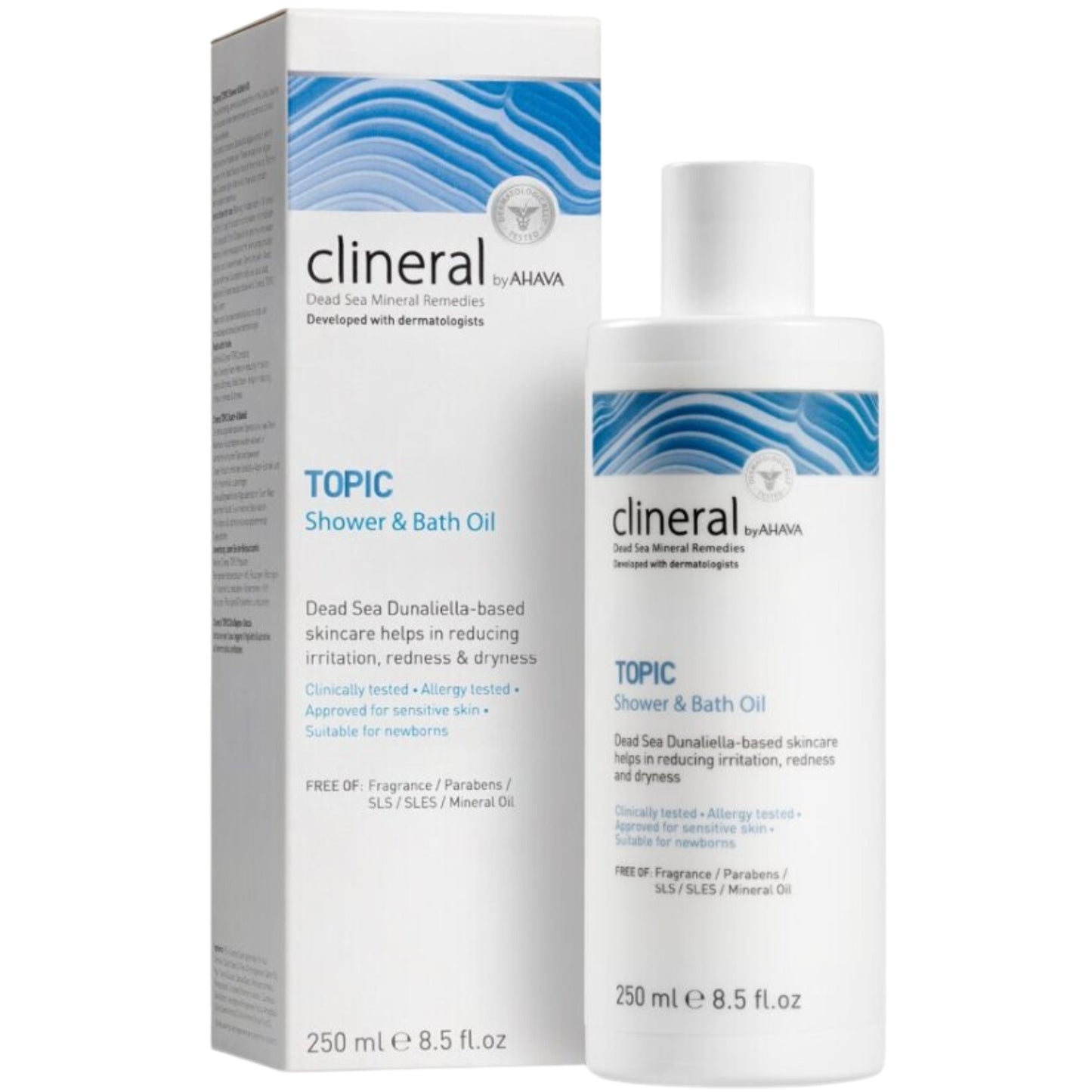 AHAVA CLINERAL Topic dušas un vannas eļļa, 250 ml