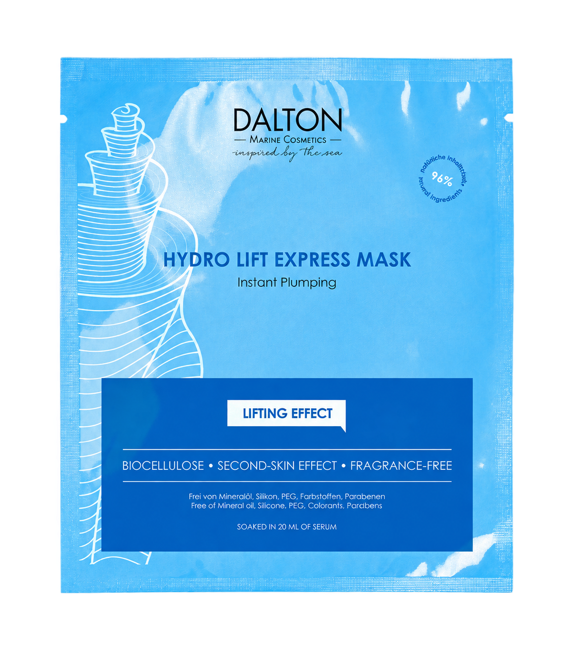 DALTON Hydro Lift Express drėkinamoji kaukė, 1 vnt.