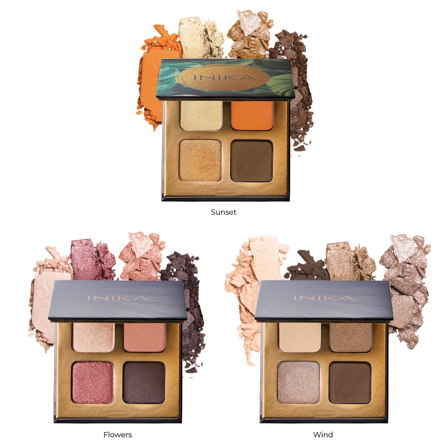 INIKA ORGANIC eyeshadow palette, 5 g