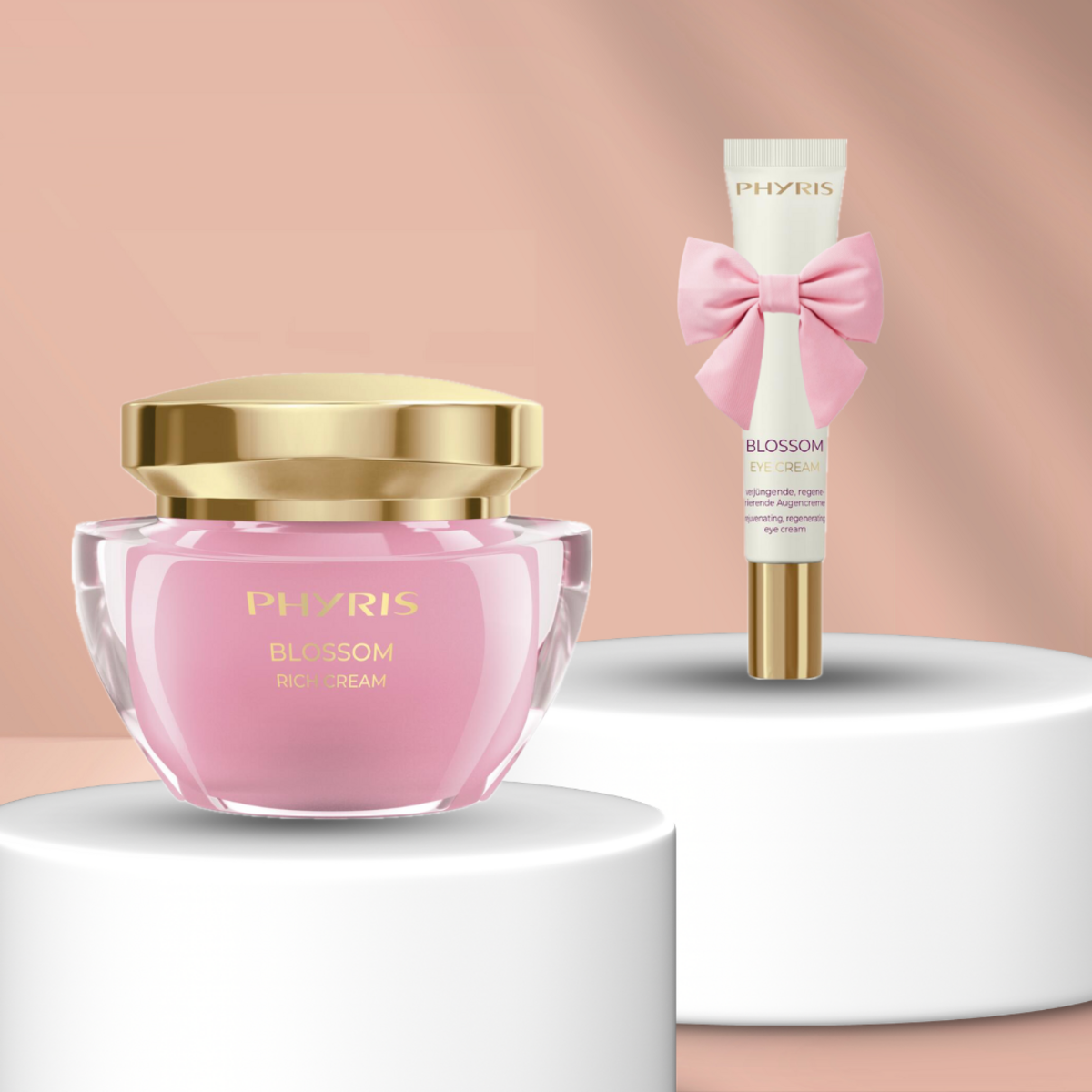 PHYRIS Blossom rinkinys – Blossom Rich Cream 50 ml ir Blossom Eye Cream 20 ml