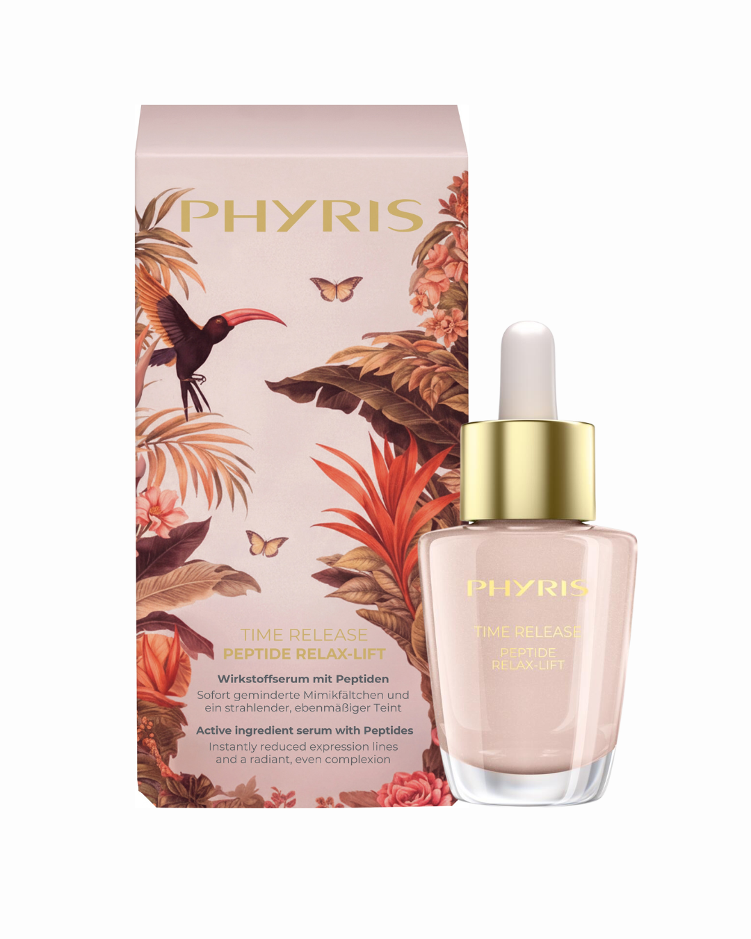 PHYRIS Time Release Peptide Relax-Lift serums ar peptīdiem mīmikas grumbu izlīdzināšanai, 30 ml