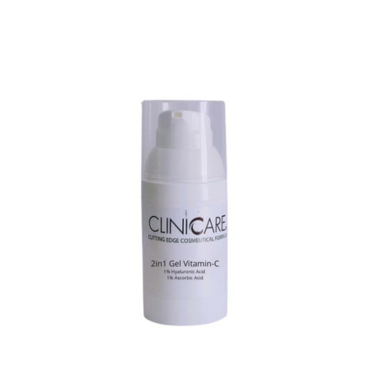 CLINICCARE 2in1 Gel Vitamin-C vitamino C gelis-kaukė, 25 ml