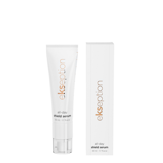 EKSEPTION All Day Shield Serum apsauginis serumas su ferulo rūgštimi SPF15, 50 ml