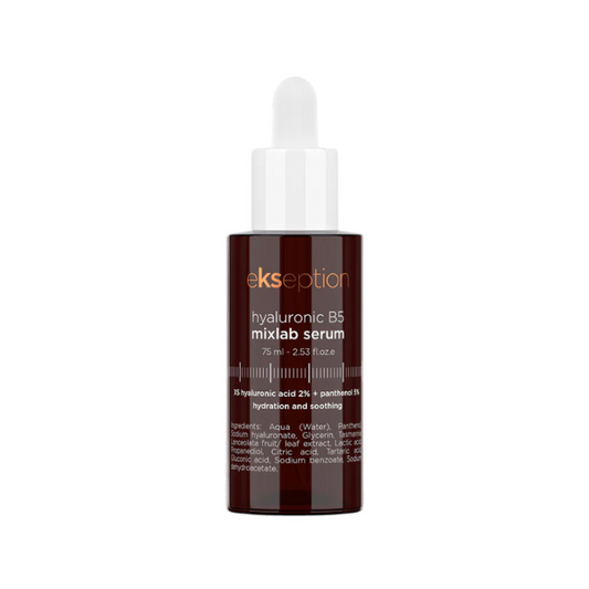 EKSEPTION Hyaluronic B5 serumas su vit. B5 sudirgusiai odai, 75 ml