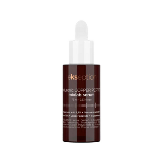 EKSEPTION Hyaluronic Copper Peptide serumas odos atjauninimui, drėkinimui ir apsaugai, 75 ml