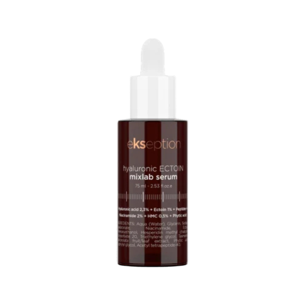 EKSEPTION Hyaluronic ECTOIN drėkinamasis serumas sausai odai prieš raudonį, 75 ml
