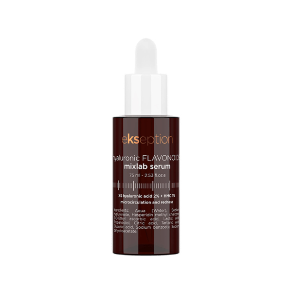 EKSEPTION Hyaluronic Flavonoids serumas su flavonoidais mikrocirkuliacijos gerinimui, 75 ml