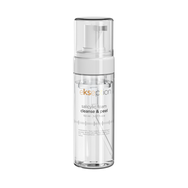 EKSEPTION Salicylic Foam Cleanse & Peel prausimosi putos su salicilo rūgštimi, 150 ml