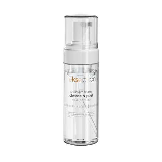 EKSEPTION Salicylic Foam Cleanse & Peel prausimosi putos su salicilo rūgštimi, 150 ml