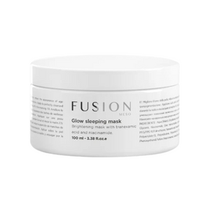 FUSION Glow Sleeping Mask naktinė šviesinamoji kaukė prieš odos senėjimą, 100 ml