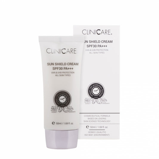 CLINICCARE Drėkinamasis kremas nuo saulės SUN SHIELD CREAM SPF30 PA+++