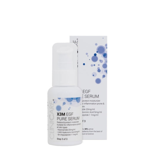 CLINICCARE Priešuždegiminio poveikio serumas X3M EGF PURE SERUM, 50 ml
