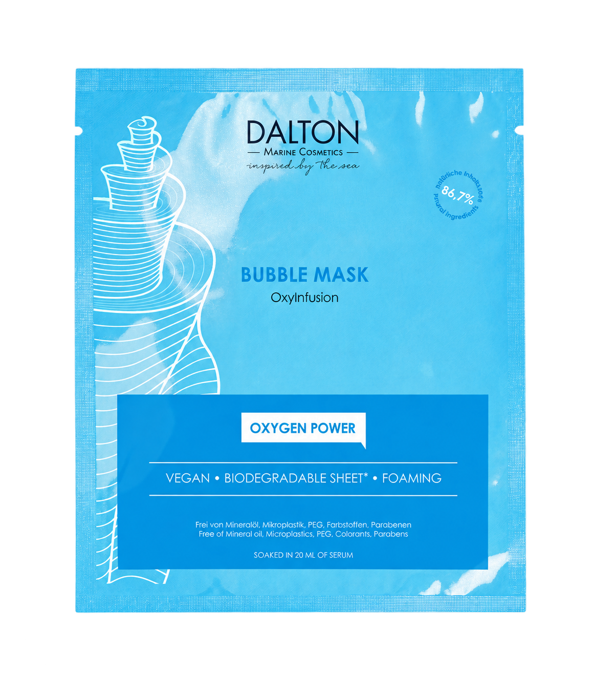 DALTON Bubble burbuliuojanti deguoninė kaukė, 1 vnt.