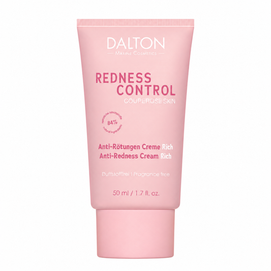 DALTON Redness Control Rich kremas sausai, kuperozinei odai, 50 ml