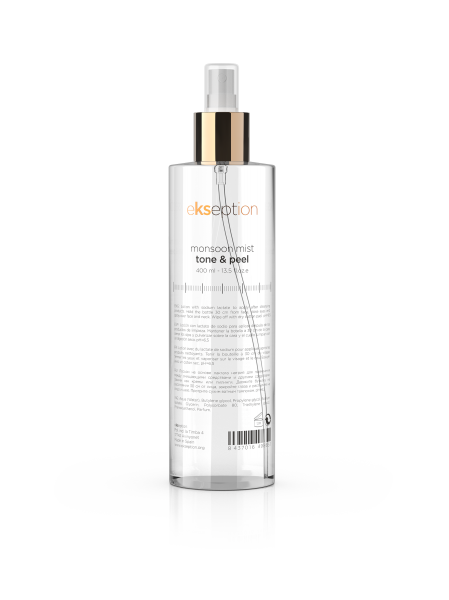 EKSEPTION Monsoon Mist Tone &amp; Peel refreshing moisturizing toner, 400 ml