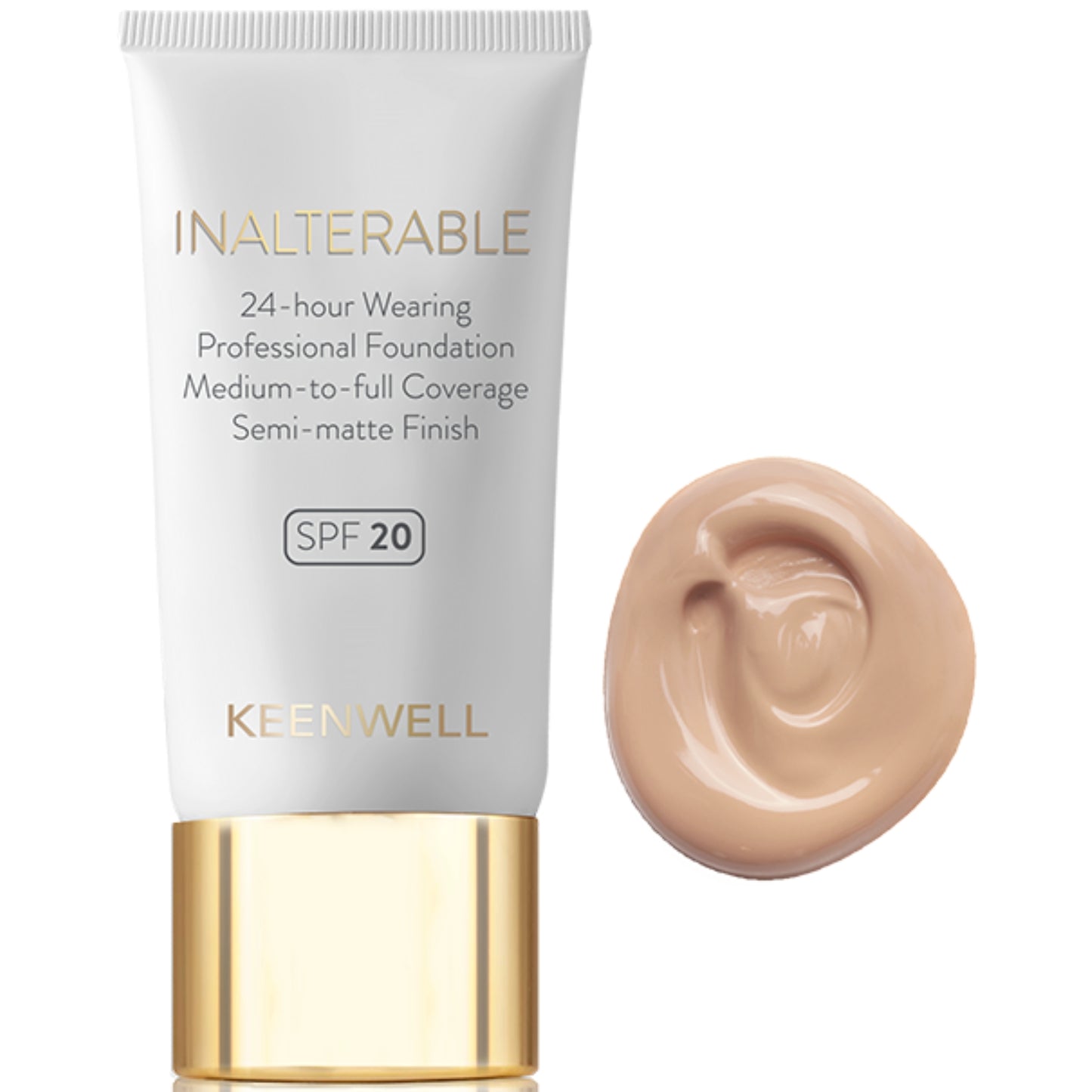 KEENWELL Nemaināms šķidrs tonālais krēms ar SPF20, 30 ml