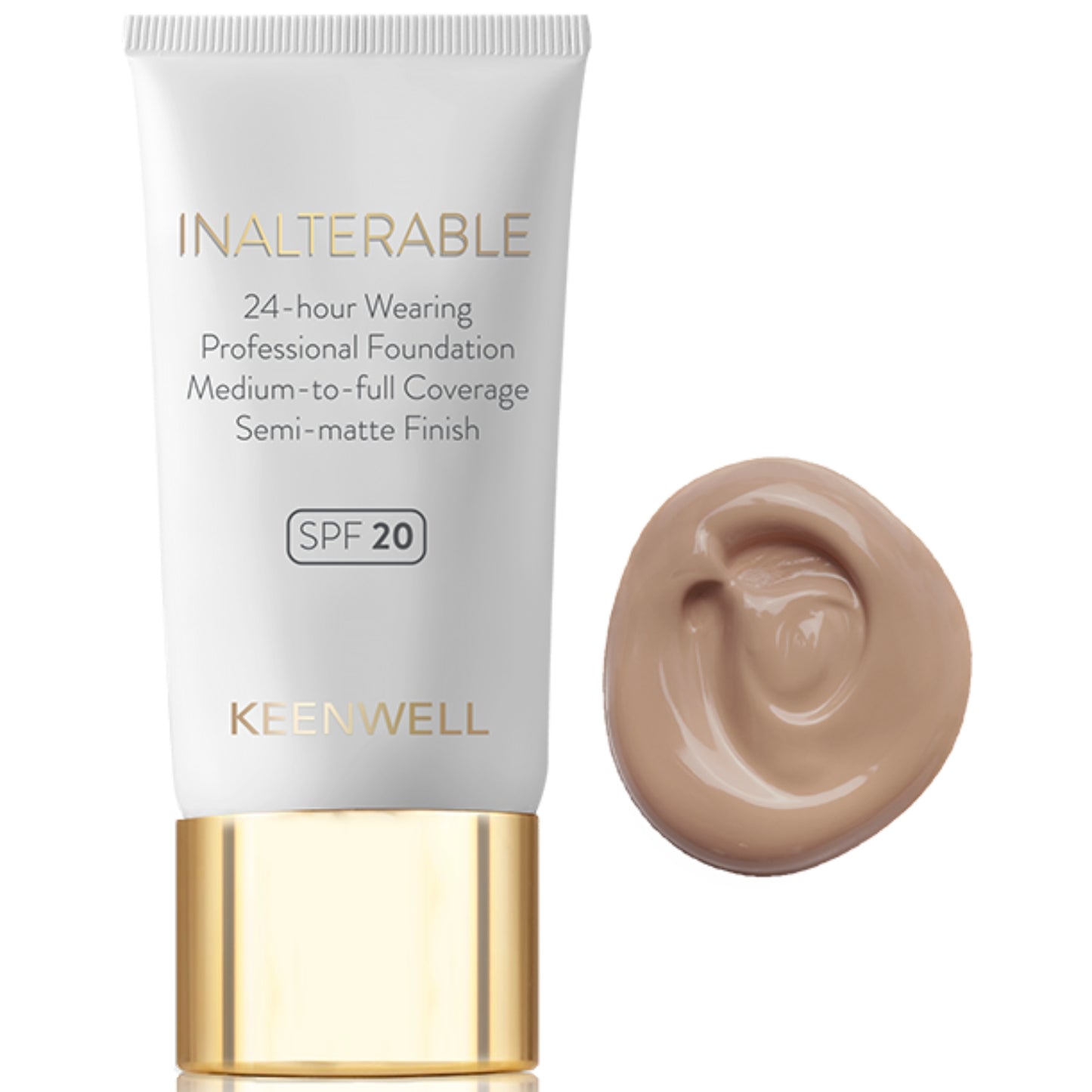 KEENWELL Nemaināms šķidrs tonālais krēms ar SPF20, 30 ml