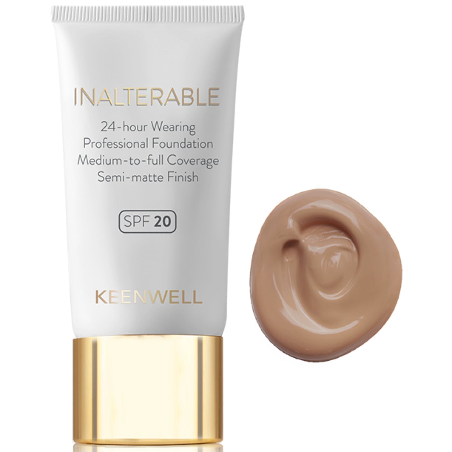 KEENWELL Nemaināms šķidrs tonālais krēms ar SPF20, 30 ml