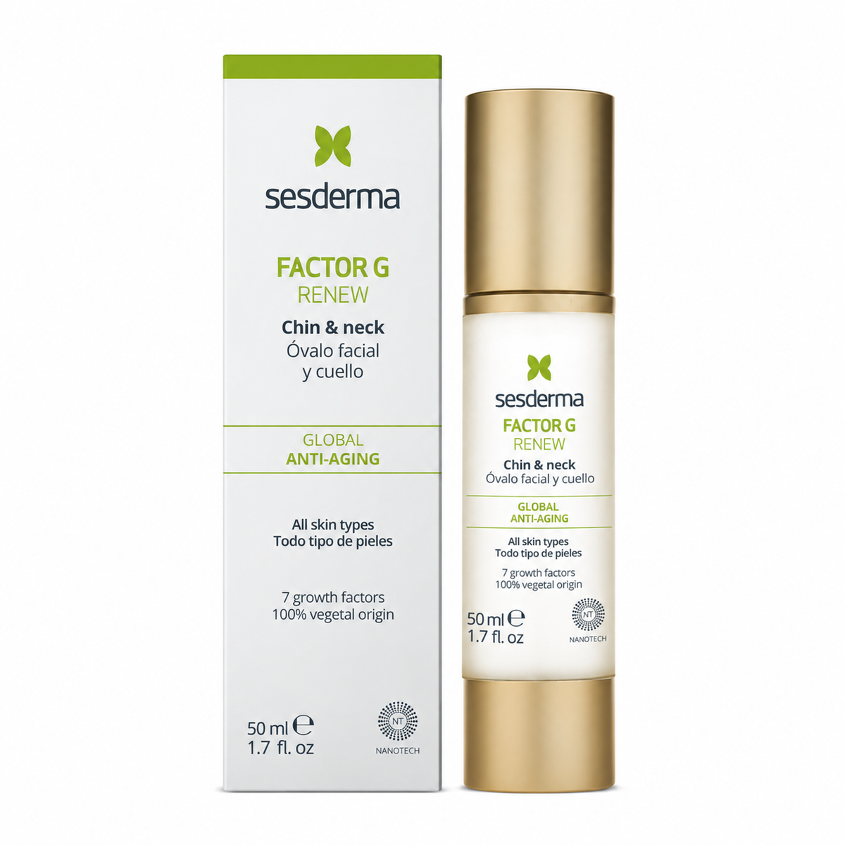 SESDERMA Factor G kaklo ir dekoltė gelis, 50 ml